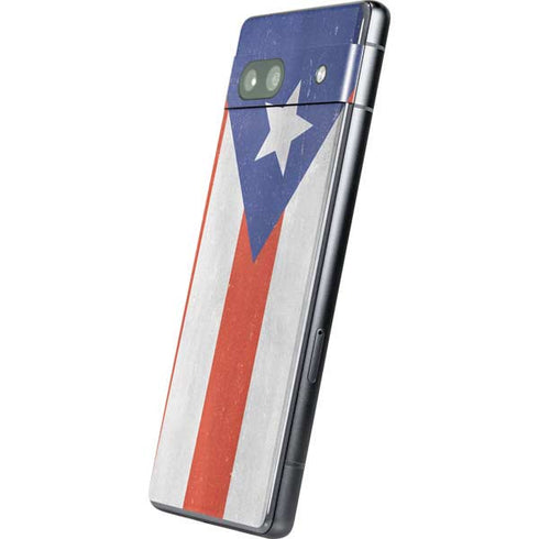 Puerto Rico Flag Distressed Google Pixel 7a Skin
